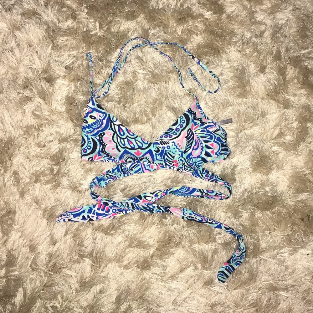 Aerie Wrap Tie Bikini Top